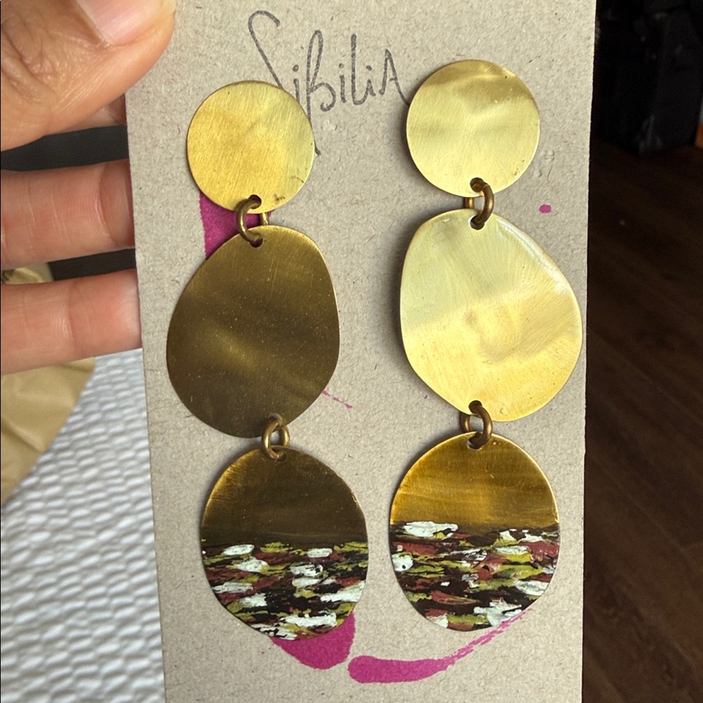Sibilia Three Pebble Earrings